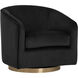 Hazel Gold / Black Sky Swivel Lounge Chair, Swivel